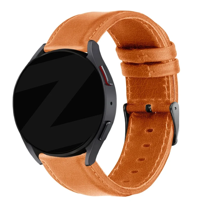 Bandz Bracelet cuir 'Classic' Huawei Watch 6 - 46mm (marron)