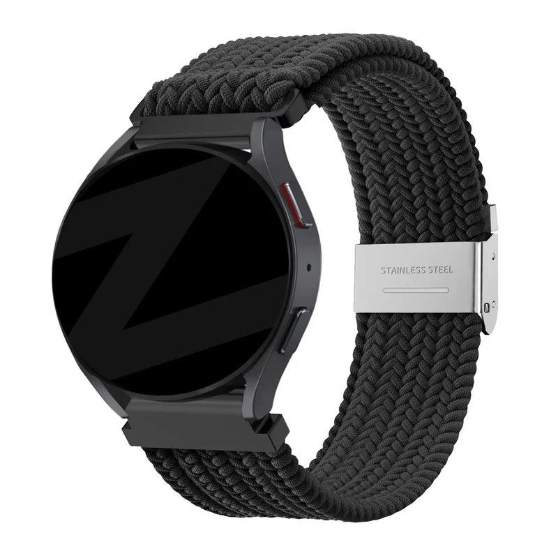 Bandz Bracelet nylon tissé Huawei Watch 6 - 46mm (noir)