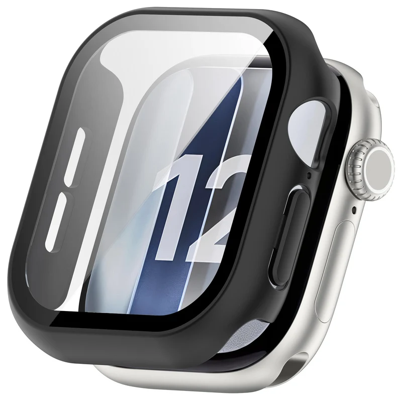 Coque rigide avec verre Apple Watch 12 - 46mm