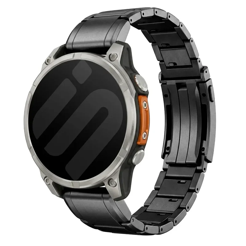 Bracelet titane ajustable Garmin Fenix 9 Pro - 51mm (noir)